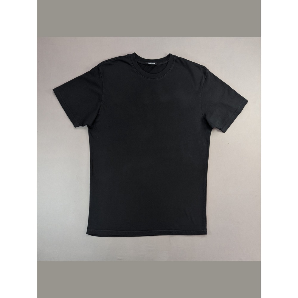 Talentless Black Essential Crew Neck T Shirt Mens Medium Minimalist Tee